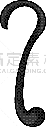 白色,分离着色,鱼钩,鱼肉,漫画,绳子,闪亮的,金属,机遇,概念