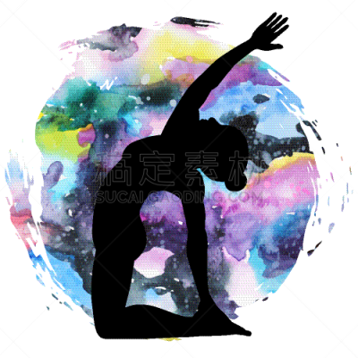 瑜伽,女人,骆驼,白色,人,概念,图像,自然美,剪影,锻炼