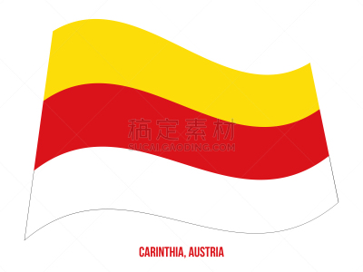 奥地利,卡林斯亚,绘画插图,白色背景,矢量,州,自由,杆,乡村风格,身份