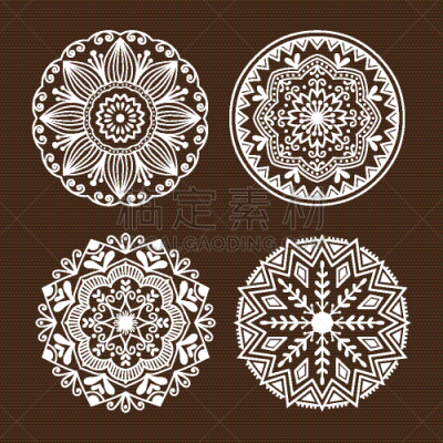 模板,乱画,轮廓,华丽的,复杂,花,设计,装饰