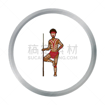 土著人,分离着色,计算机图标,时尚,动画片,华丽的,传统,人,男人,大洲