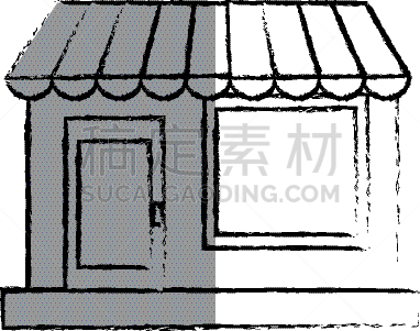 分离着色,外立面,商店,图标,商务,建筑外部,食品杂货,图像,超级市场,建筑业