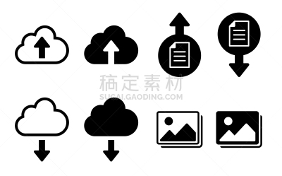 数据,云,图标集,沟通,商务,线条,计算机,背景分离,沟通,联系