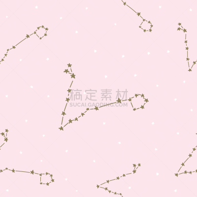星座,星星,四方连续纹样,可爱的,天秤座,双子座,请柬,贺卡,水瓶座,狮子座