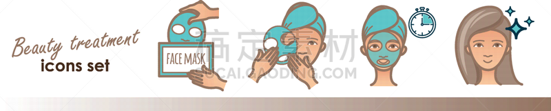 绘画插图,面膜,纯净,背景分离,面具,肖像,棉,人的眼睛,少女