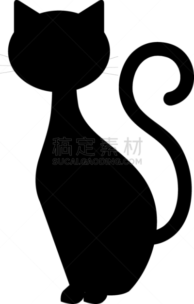 猫,动物,秘密,宠物,暗色,运气,剪影,设计