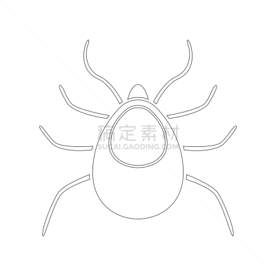 轮廓,计算机图标,蜱,矢量,害虫,符号,恙螨,图像,吸血动物,无人