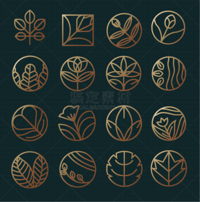 floral logo design templat