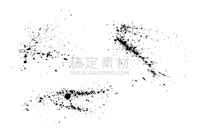 涂料,纹理,白色背景,多层效果,矢量,黑色,水彩画颜料,喷溅,溅,剪影