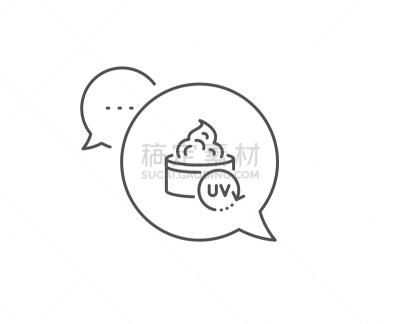 矢量,标志,防紫外线,化妆用品,防晒霜,线图标,对话气泡框,轮廓,符号,拉脱维亚