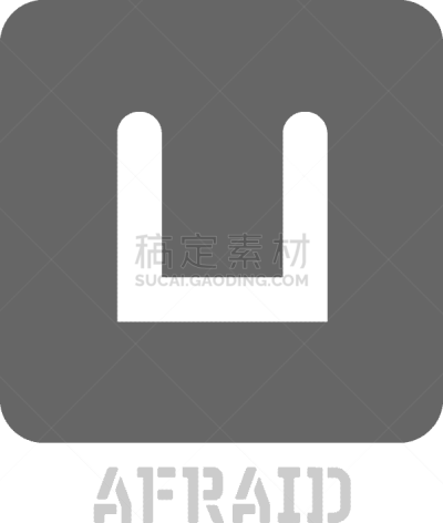 想法,插画,图标,矢量,不高兴的,惊骇,害怕,震惊,厌恶,迷惑
