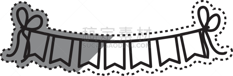 华丽的,燕尾旗,生日,分离着色,50年节,事件,周年纪念,三角形,聚会
