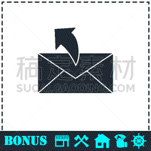 邮件,平坦的,计算机图标,商务,垃圾邮件,易接近性,电子邮件,待发箱,寄送,通信