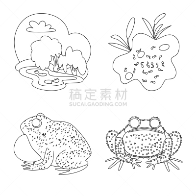 动物,两栖纲,式样,符号,生物学,有毒物质,野生动物,草,湖,河流
