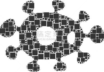 圆形,细菌,抽象拼贴画,正方形,生物学,球体,多样,枯草芽孢杆菌,愤怒