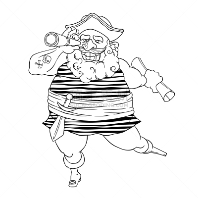 假肢,海盗,幸福,望远镜,有疣的,剑,臂吊带,笑