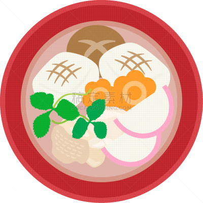 新年前夕,盘子,饮料,传统,蔬菜,鸭儿芹属,汤碗,日本食品,食品