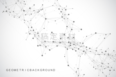 计算机网络,矢量,几何形状,全球通讯,绘画插图,斑点,抽象,背景聚焦,插画,联系