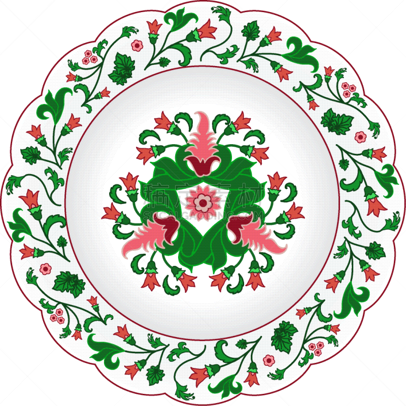华丽的,传统,瓷器,盘子,食品,餐具,餐馆,剪贴画,纪念品,复古