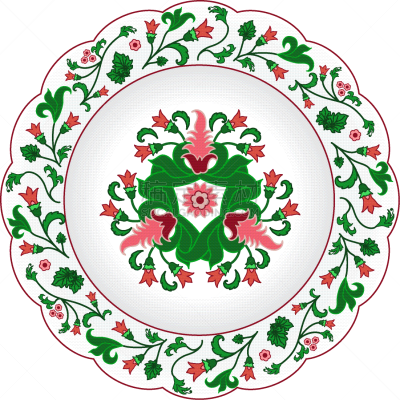 华丽的,传统,瓷器,盘子,食品,餐具,餐馆,剪贴画,纪念品,复古