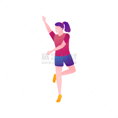 舞蹈,女孩,矢量,绘画插图,公寓,运动,背景分离,地板