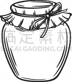 蜂蜜,广口瓶,直的,食品,果酱,密封食品,糖浆,模板,自制的,复古