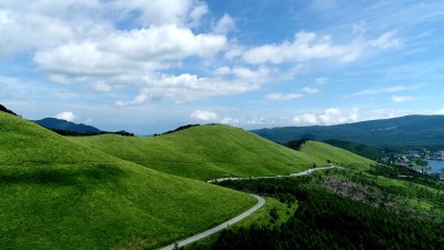 日本Kirigamine地区的景观