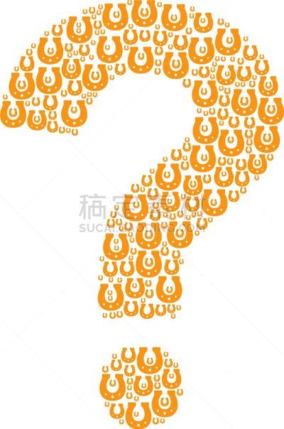 未知的事物,马蹄铁,抽象拼贴画,计算机图标,多样,动机,问号,问题,研究
