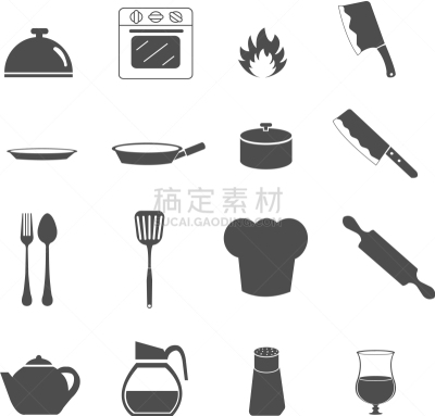 厨房器具,计算机图标,咖啡,杯,食品,膳食,饮食,布置,收集,烹调