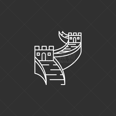 轮廓,著名景点,亚洲,传统,非凡的,房屋,矢量