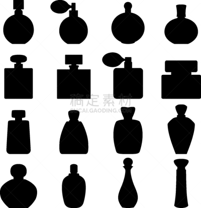 香水瓶,计算机图标,分离着色,图像,液体,瓶子,化妆用品,精华液,矢量,收集