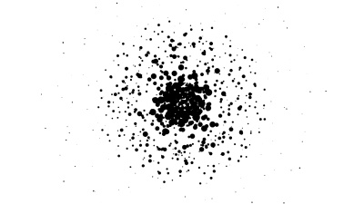 焦点-纯黑点 密集，脉冲星(环)