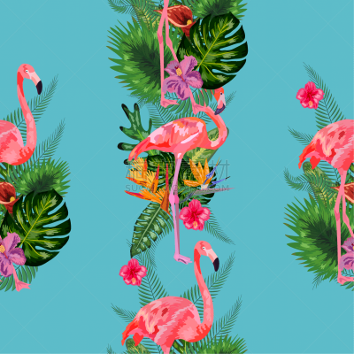 beautiful seamless floral summer pattern