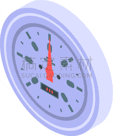 racing speedometer icon isometric style