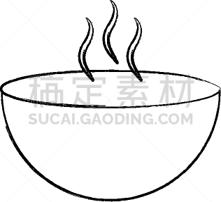 盘子,汤,图标,分离着色,蔬菜,自然,热,菜单,清新,午餐