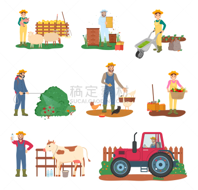 Beekeeper,农民,农业活动,农业,白色人种,女人,农场,母牛,喂养,喷