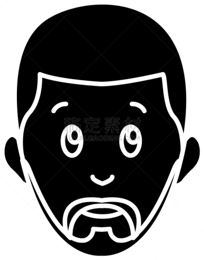男人,卡通,可爱的,商务,人,概念,肖像,图像,微笑,违约