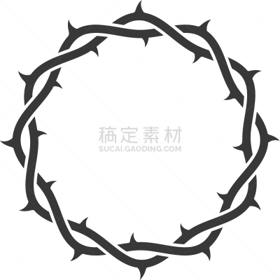 棘冠,白色,矢量,王冠,图像