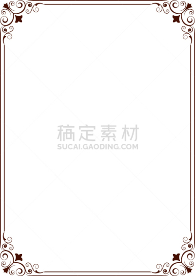 华丽的,边框,传统,请柬,菜单,华贵,婚礼,模板,自然美