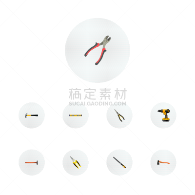 符号,乐器,锤子,电动螺丝起子,斧,建筑业,钢铁,设备用品,写实,击打