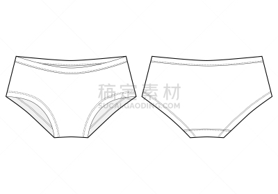 女人,草图,男士内裤,白色,短灯笼裤,女性,女孩,运动,背景分离