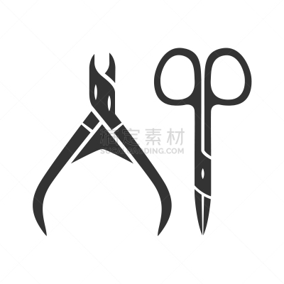 小的,设备用品,绘画插图,尖利,修指甲,卫生,符号,计算机图标,矢量,梳妆用品