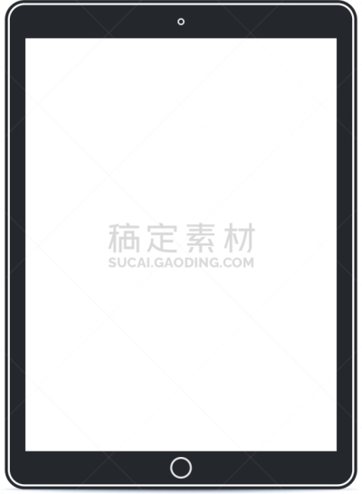 平板电脑,模板,平坦的,白色背景,概念,移动式,简单,技术,无线技术,商务