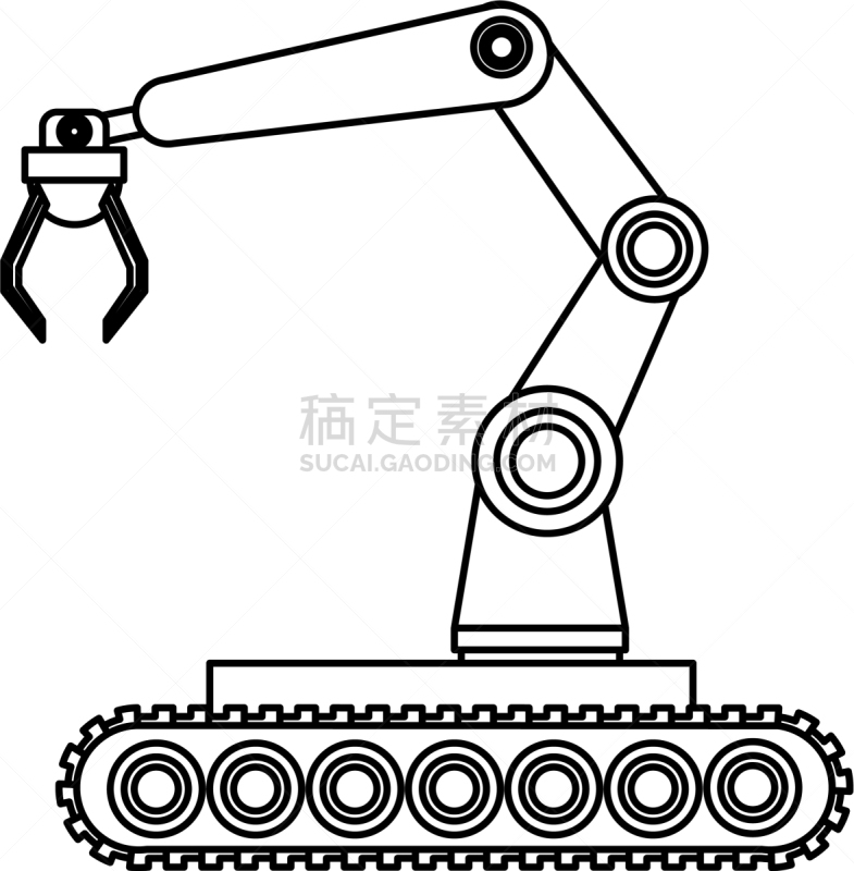 黑白图片,美孚公司,机械手,人造的,电子人,商务,人,制造机器,概念,设计
