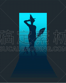 女巫,儿童,图标,秘密,十月,怪异,女人,站