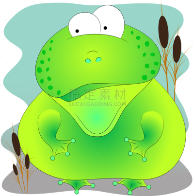 可爱的,绿色,蟾蜍,野生动物,青蛙,草,自然美,动物,两栖纲,芦苇