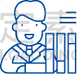 记分卡,人力资源,概念,线图标,商务,态度,策略,技能,选择