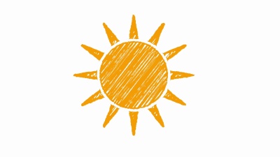 图标太阳是否用粉笔画，手绘动画 