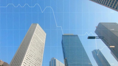 城市天际线和图表
