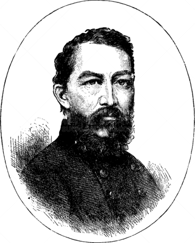 General Sherman,白色,男商人,矢量,雕刻图像,黑色,复古